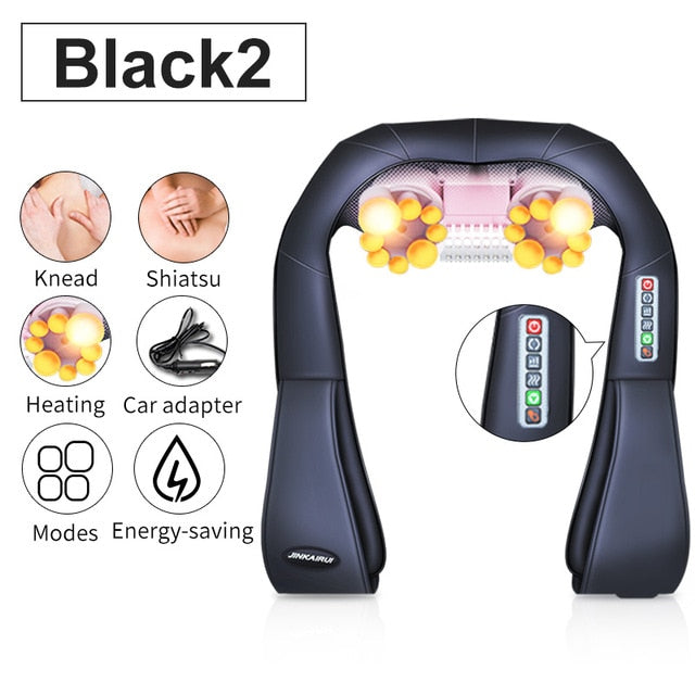 Infrared Heated U Shape Electrical Back Neck Shoulder Body Massager ™ - Body Massager 360™